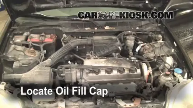 1997 Honda Civic LX 1.6L 4 Cyl. Aceite Agregar aceite